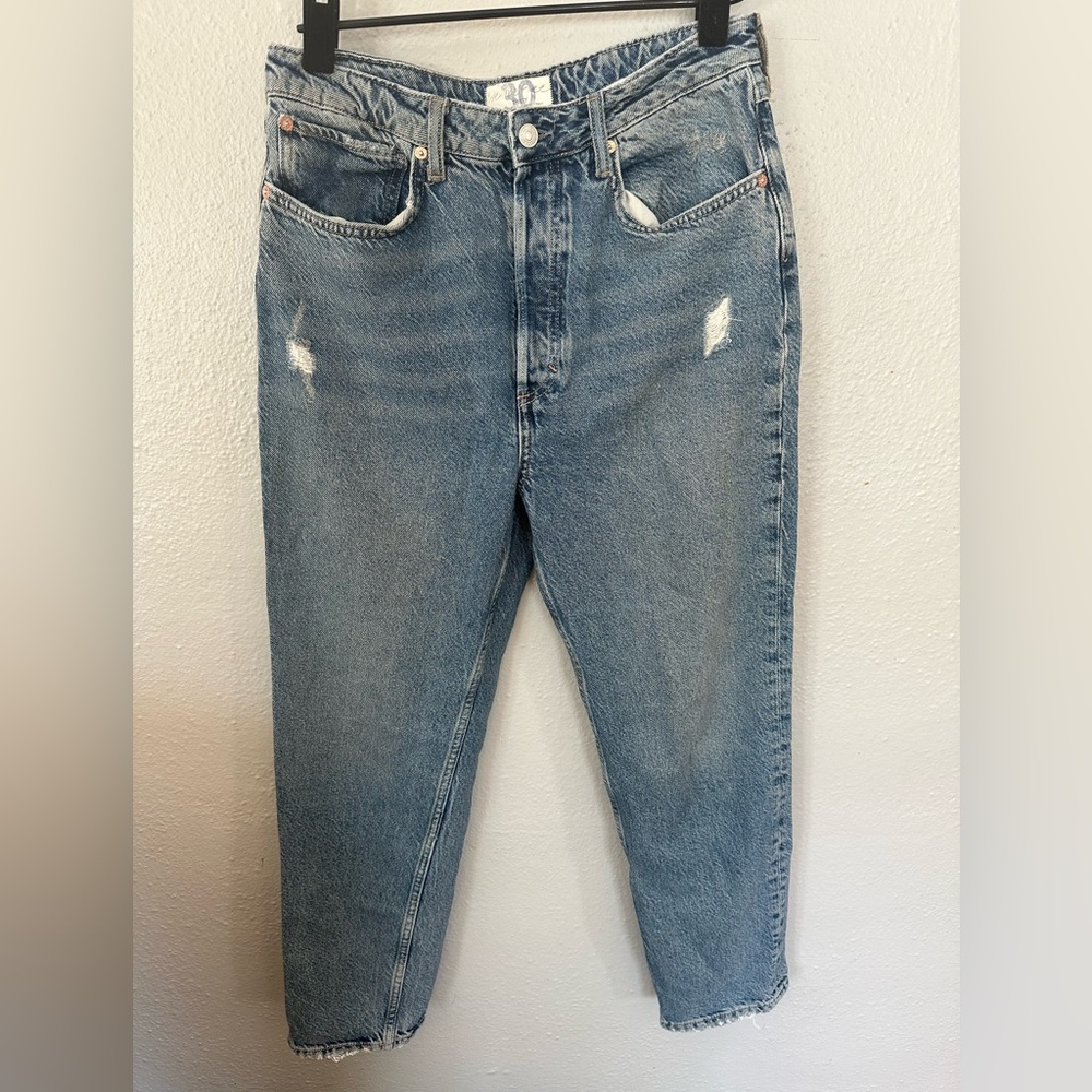 Free People We The Free Fast Times High Rise Mom Jeans 30
